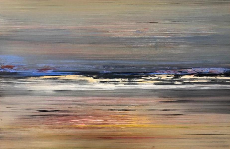 Iceland (Vision), 2021, Öl auf Holz, 81 x 121 x 6 cm