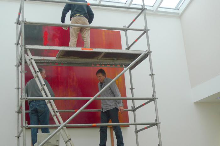 Red Rain, 2009, Öl/Leinwand, Diptychon 500 x 250 cm