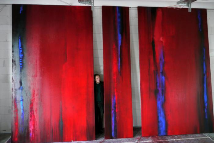 Fertig: Das untere Triptychon
